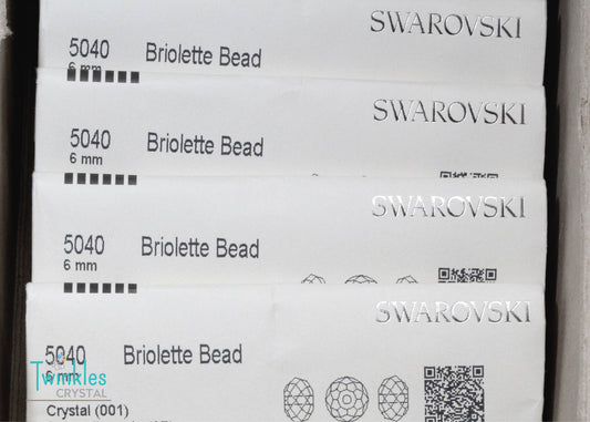 4mm - Swarovski Crystal Rondelle Bead #5040 Crystal AB