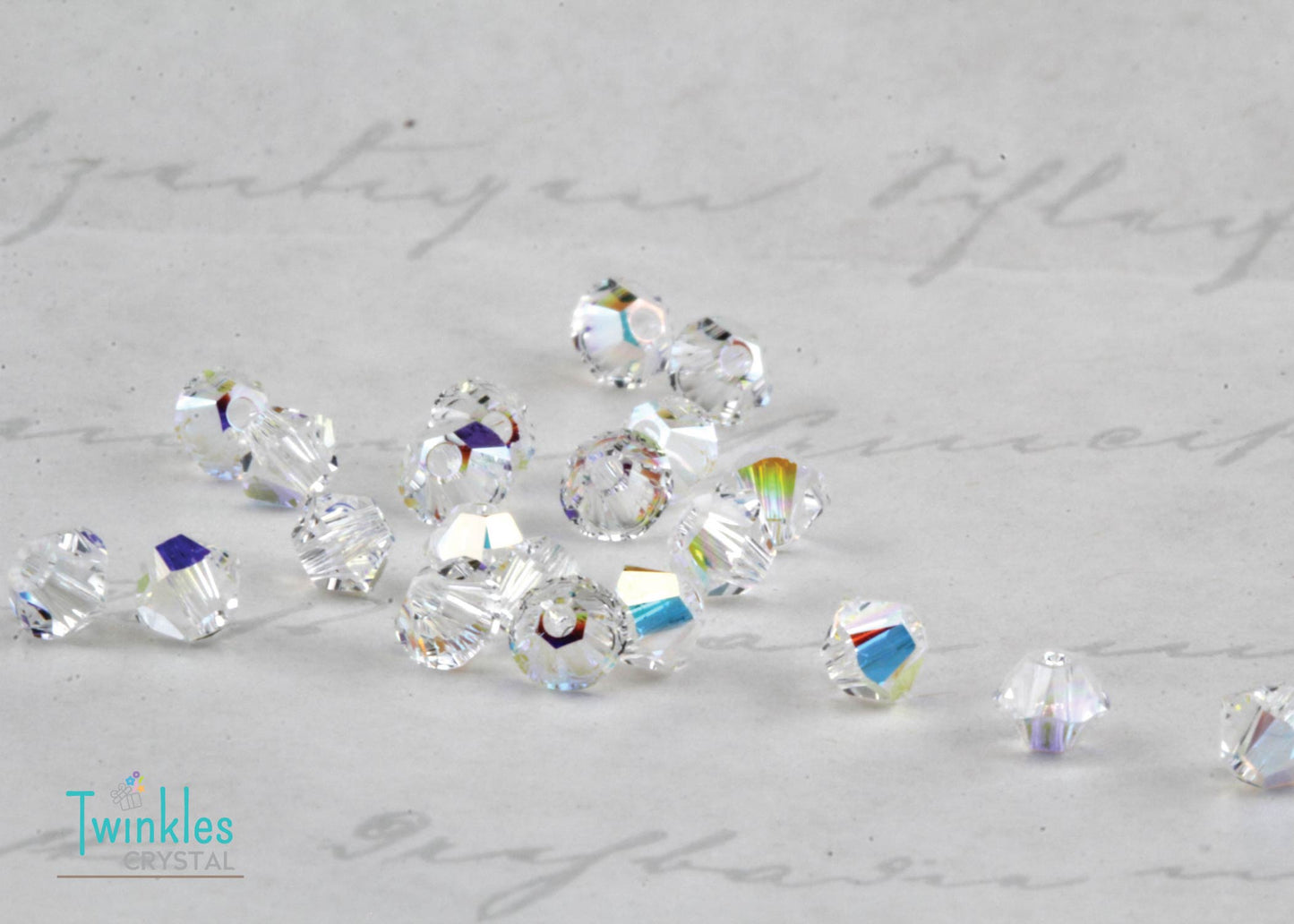 5328-2.5mm 3mm 4mm 5mm 6mm Swarovski Beads Xilion Bicone Bead - Crystal AB