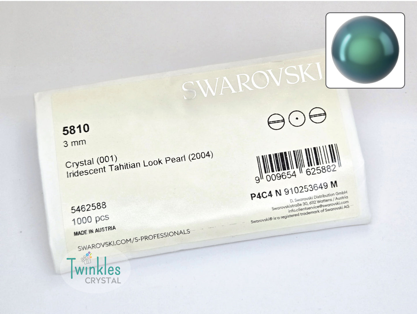 3mm Swarovski Crystal Pearl Imitation Pearl