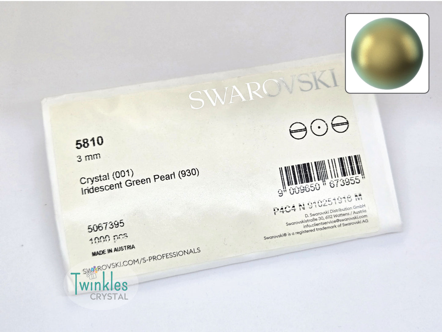 3mm Swarovski Crystal Pearl Imitation Pearl