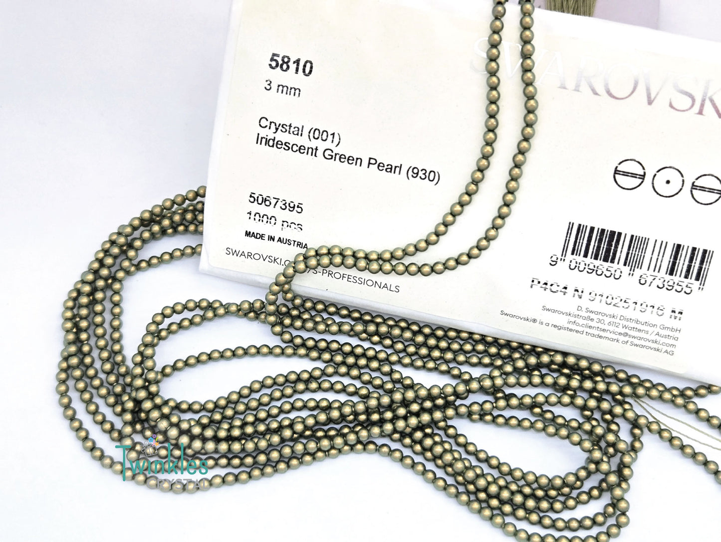 3mm Swarovski Crystal Pearl Imitation Pearl