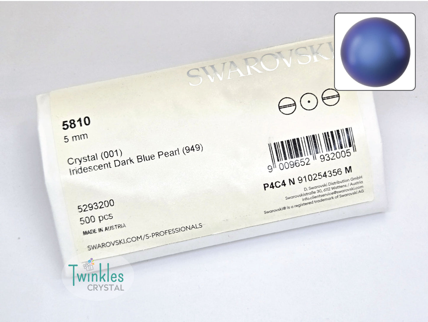 5mm Swarovski Crystal Pearl Imitation Pearl