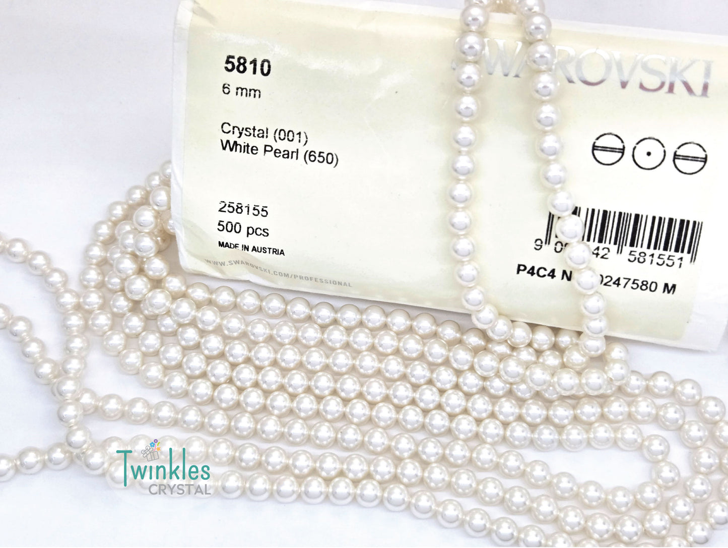 6mm Swarovski Crystal Pearl Imitation Pearl