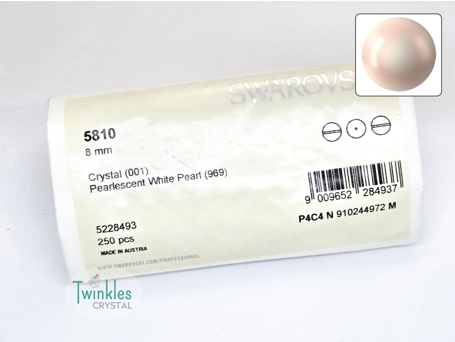 8mm Swarovski Crystal Pearl Imitation Pearl