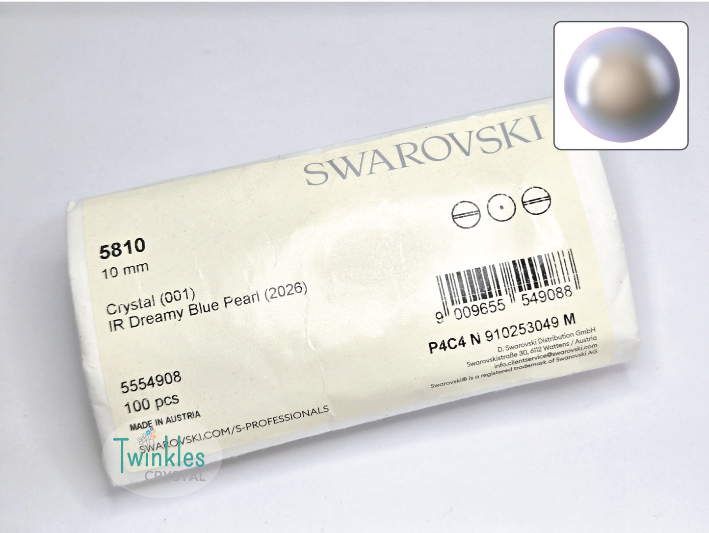 10mm Swarovski Crystal Pearl Imitation Pearl