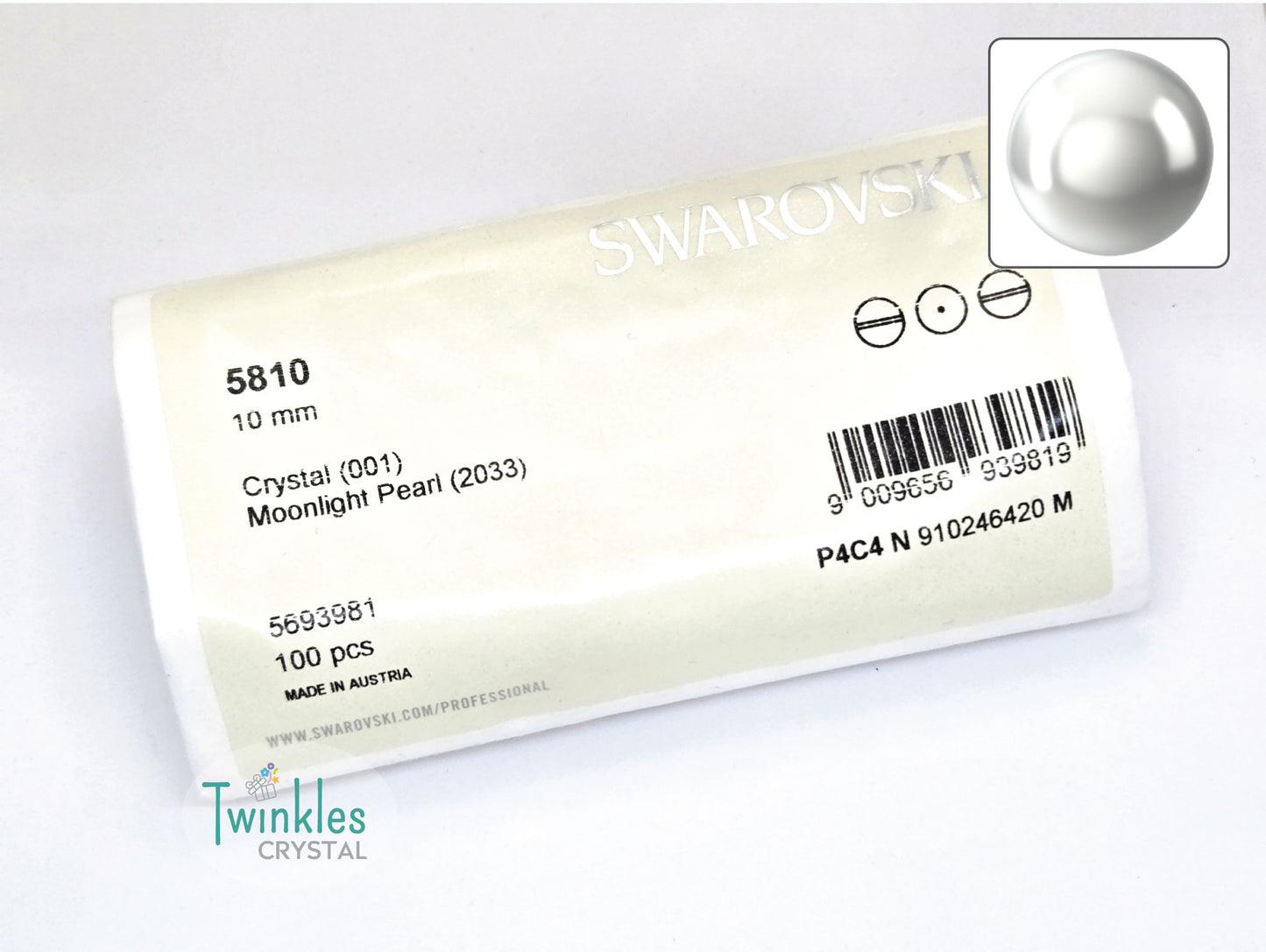 10mm Swarovski Crystal Pearl Imitation Pearl