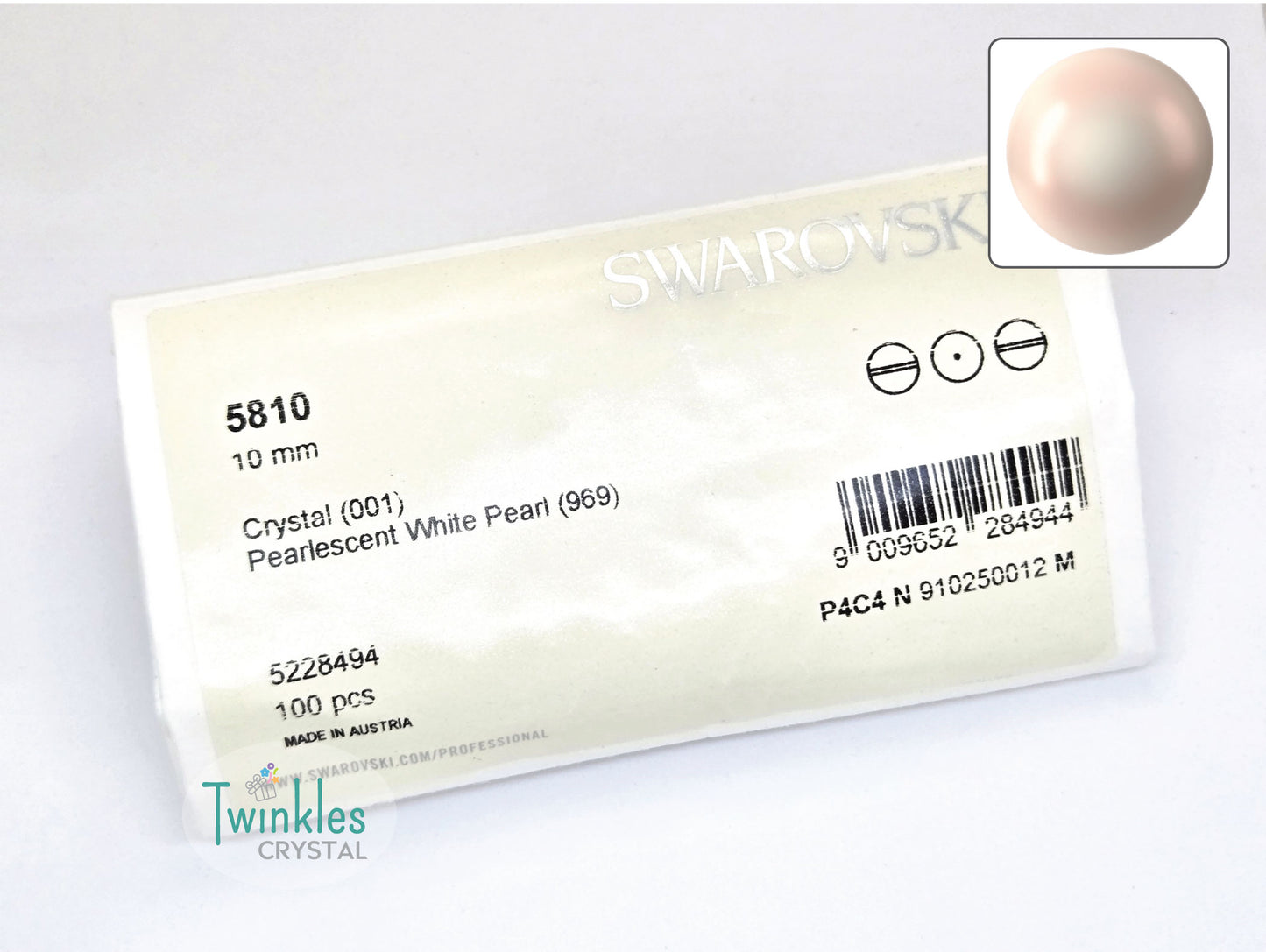 10mm Swarovski Crystal Pearl Imitation Pearl