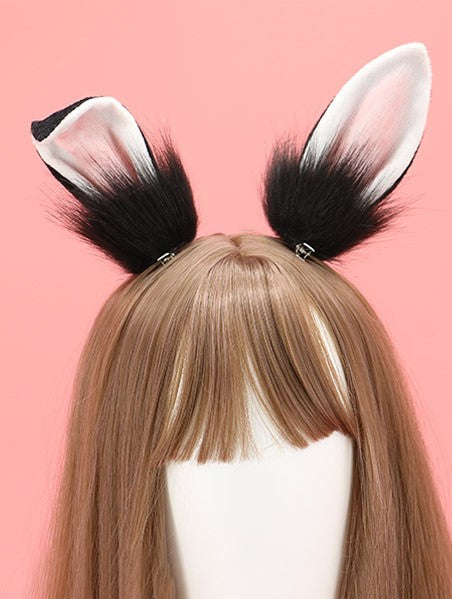 Woolen Rabbit Ears Hair Clip - Animal Hair Clip