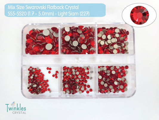 Clr#227 - Swarovski Flatback Crystal No Hotfix - Light Siam