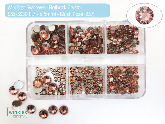 Mix Size 804pcs - Swarovski Flatback no Hotfix Crystal Picking Color