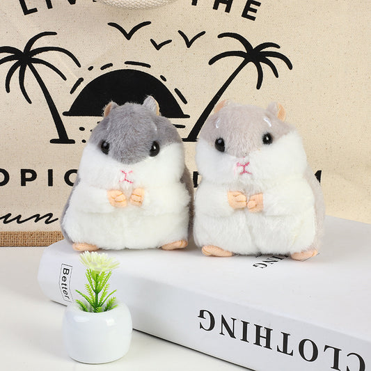 Cute Hamster Plush Keychain – Mini Stuffed Toy Bag Charm & Gift