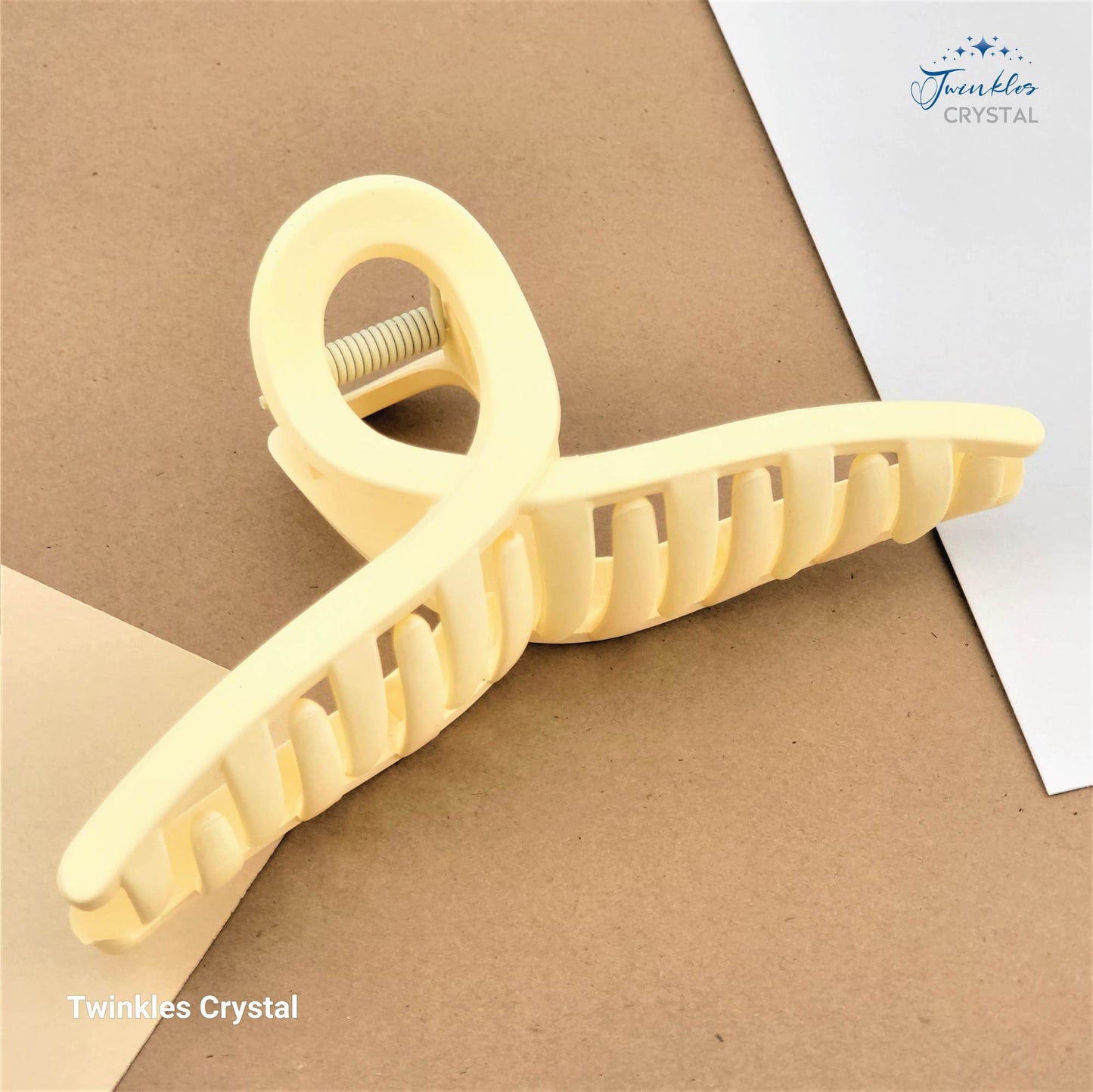 Popular 11.5cm Plastic Hair Claw Clip Matte Color