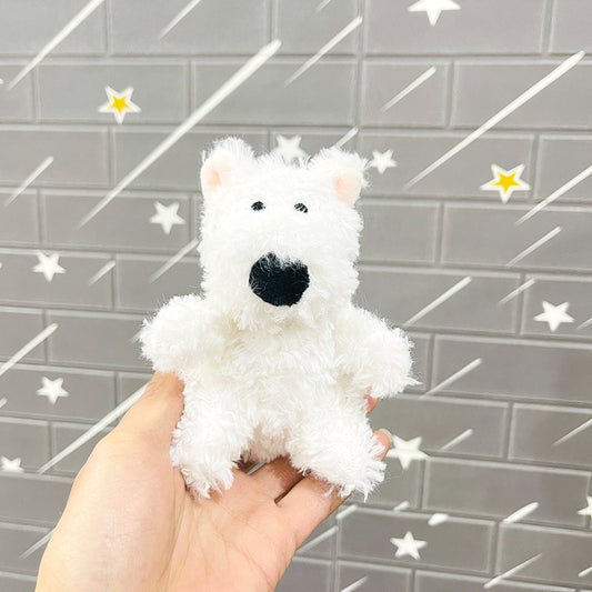 Viral West Highland White Terrier Plush Keychain – Mini Stuffed Dog Toy