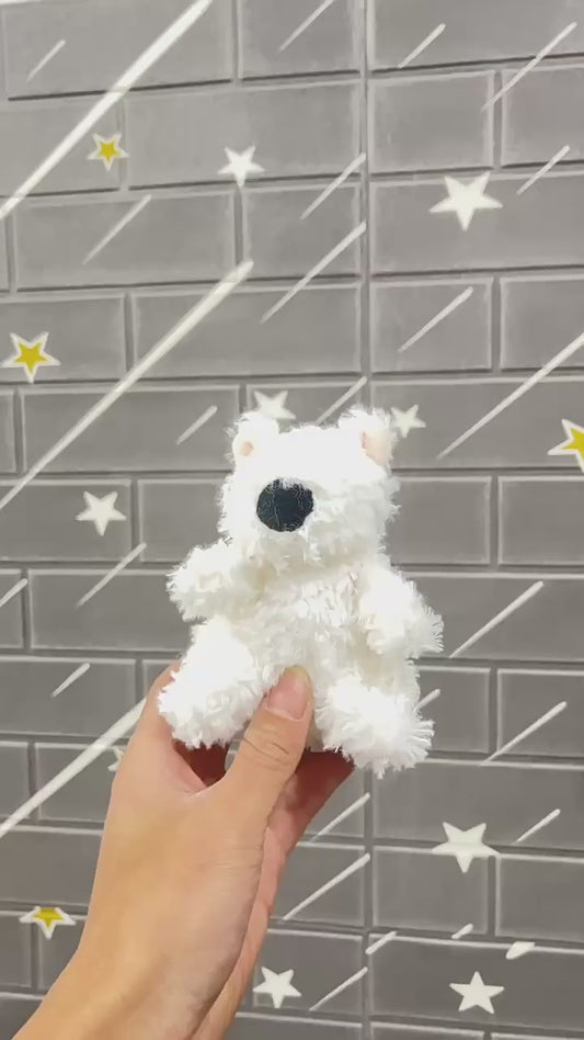 Viral West Highland White Terrier Plush Keychain – Mini Stuffed Dog Toy