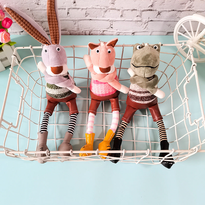 Long Legged Stuffed Animals Keychain Pendant Doll Schoolbag Student Gift