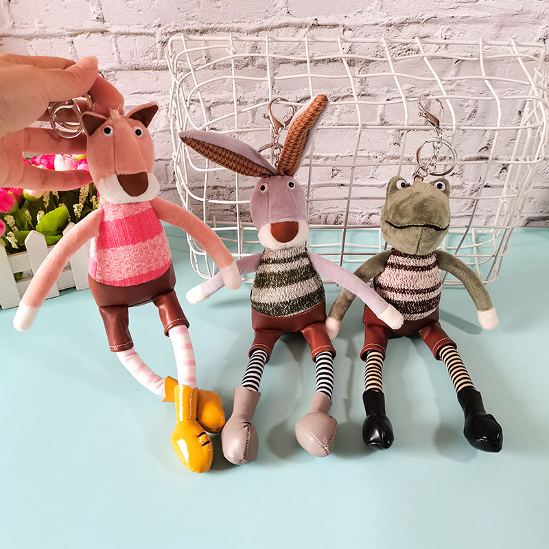 Long Legged Stuffed Animals Keychain Pendant Doll Schoolbag Student Gift