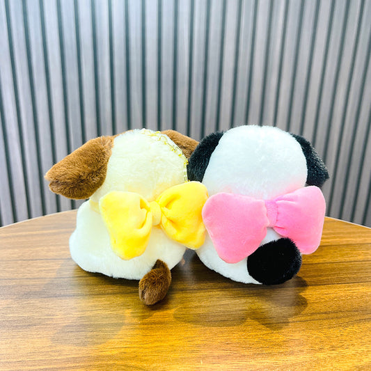 Kawaii Bread Dog & Frog Plush Keychain